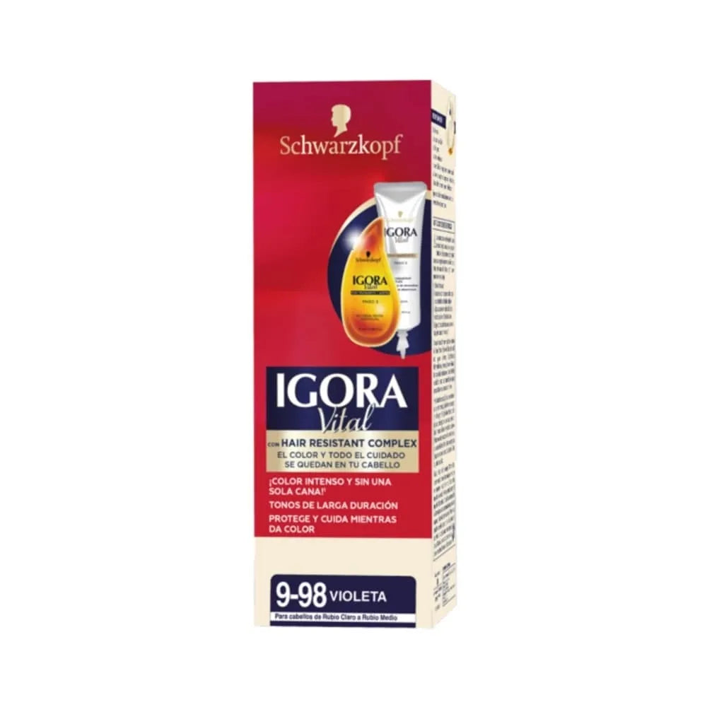 TINTURA IGORA VITAL VIOLETA ROJIZO 9-98