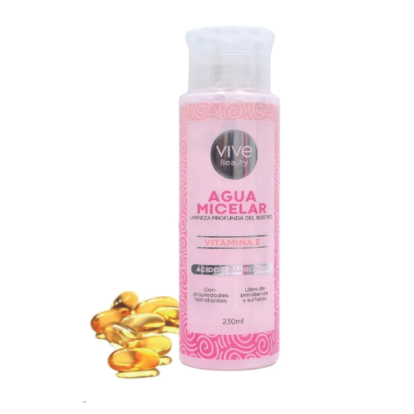 AGUA MICELAR VITAMINA E VIVE BEAUTY X 230 ml