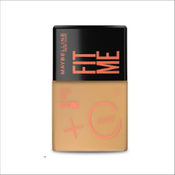BASE LIQUIDA TONO 7 MAYBELLINE FIT ME + VITAMINA C