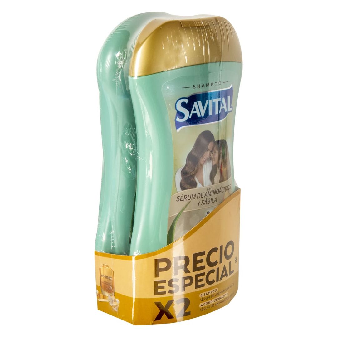 SH SAVITAL X 510ML + ACOND X 490ML OFERTA X 2 SERUM DE AMINOACIDOS