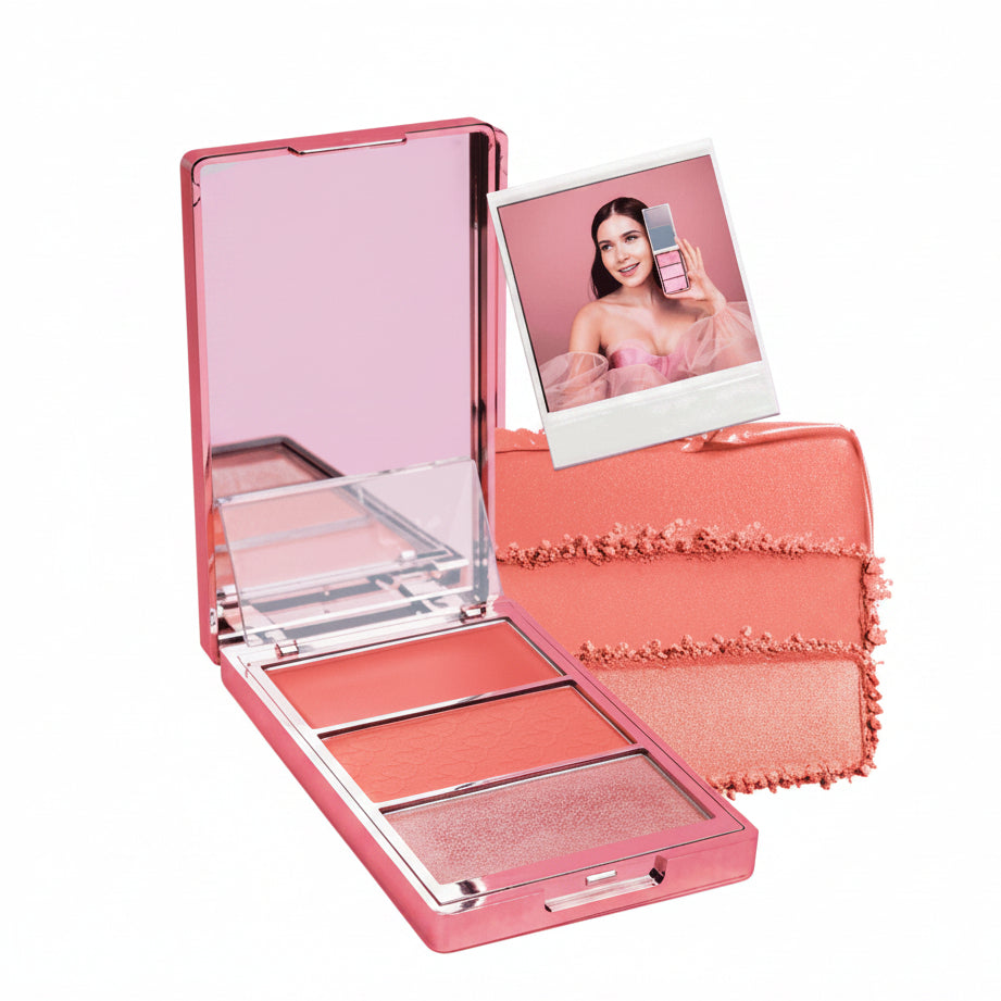 RUBOR BLOOMSHELL TRIO NEW BL-R420-02 PEACH