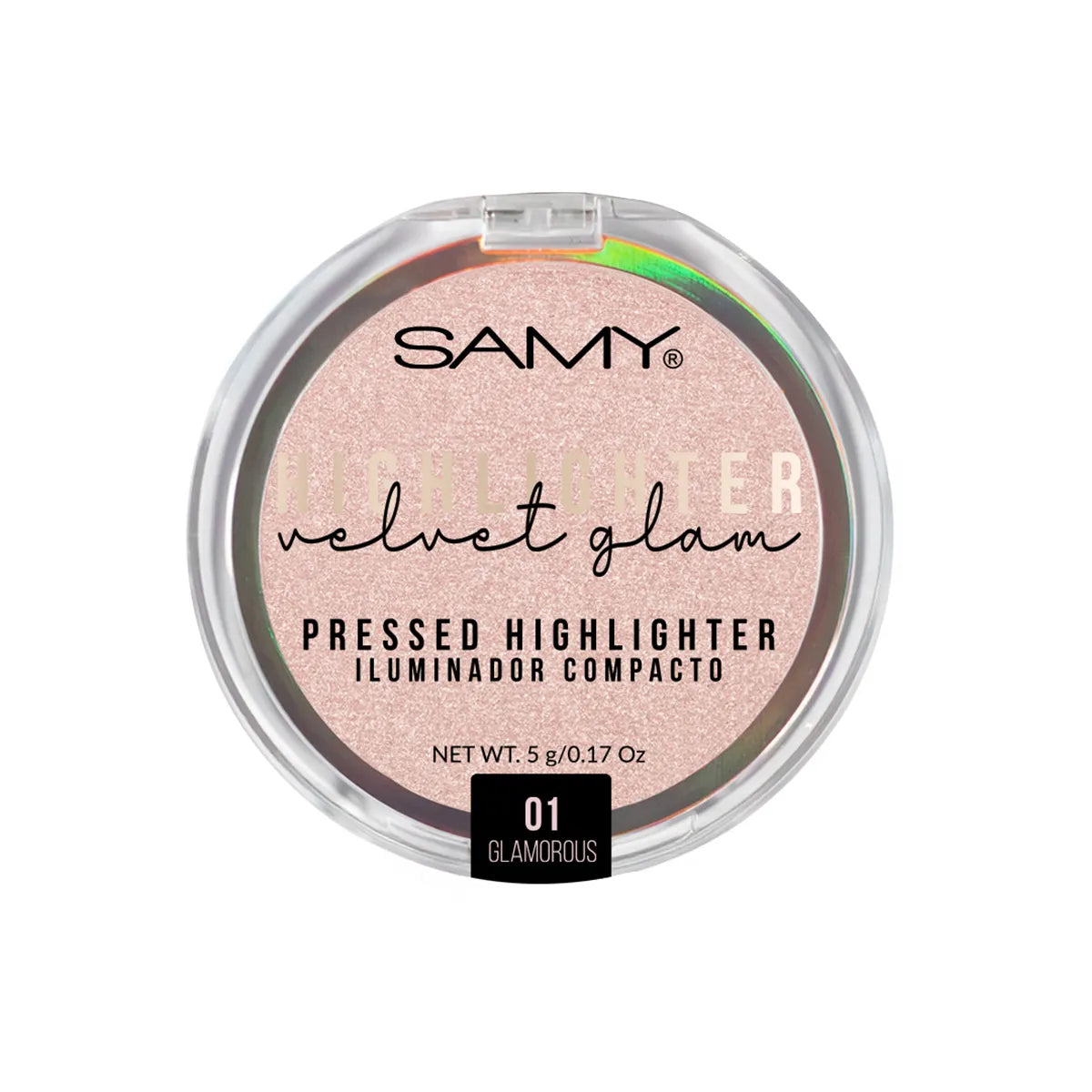 ILUMINADOR COMPACTO SAMY VELVET GLAM # 01 GLAMOROUS