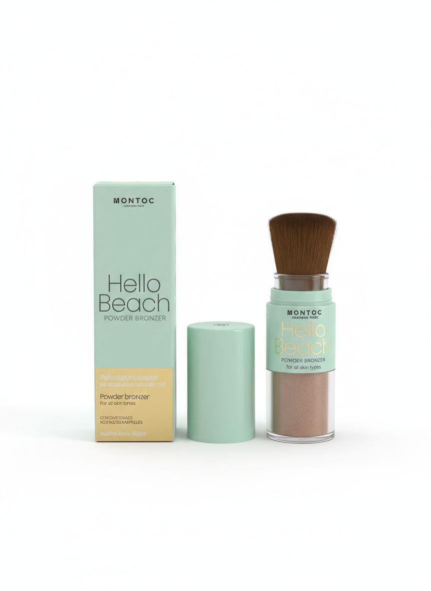 BRONZER EN POLVO + BROCHA HELLO BEACH MONTOC 02