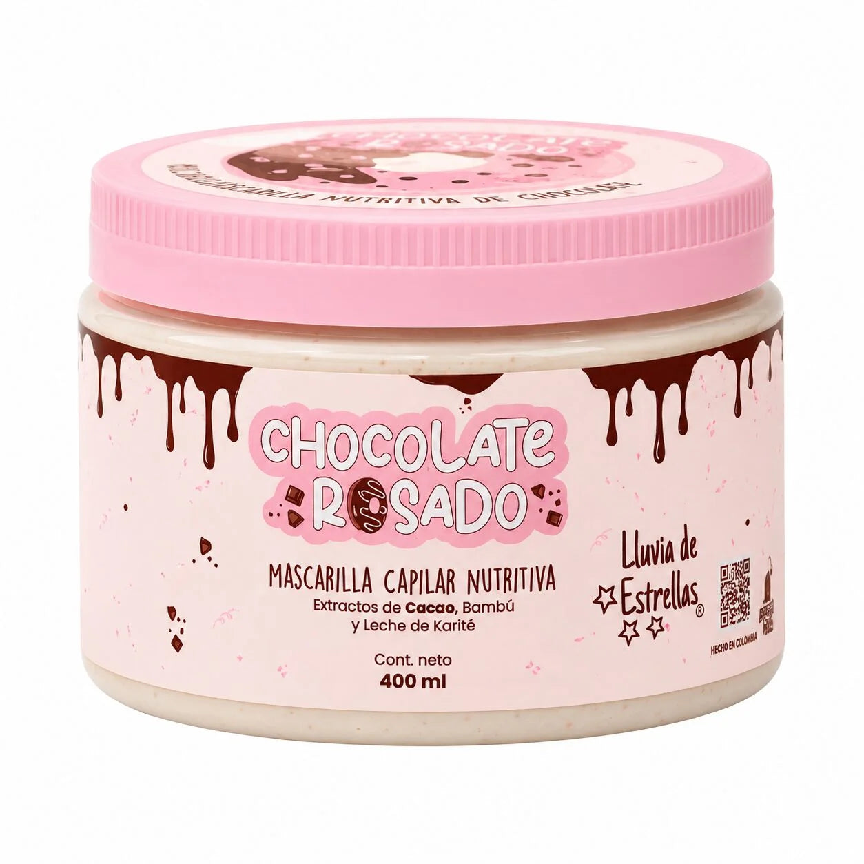 MASCARILLA LLUVIA DE ESTRELLAS X 300 ml CHOCOLATE ROSADO