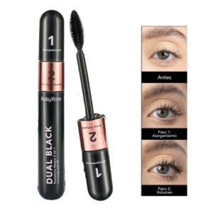 PESTAÑINA RUBY ROSE DUO CE-8309-DN04 NEGRA
