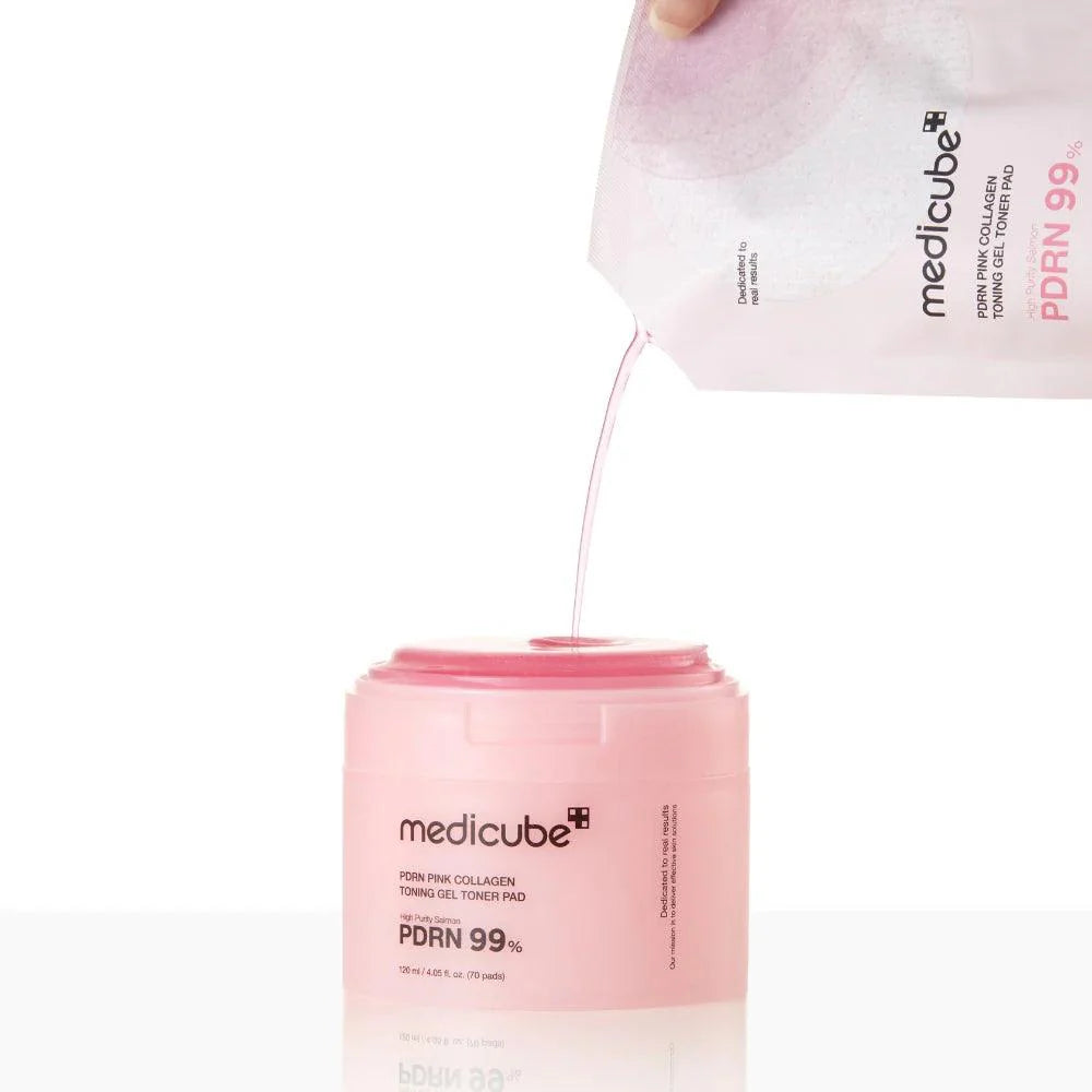 TONER PAD PDRN PINK COLLAGEN X 120 ml + 70 PCS MEDICUBE89