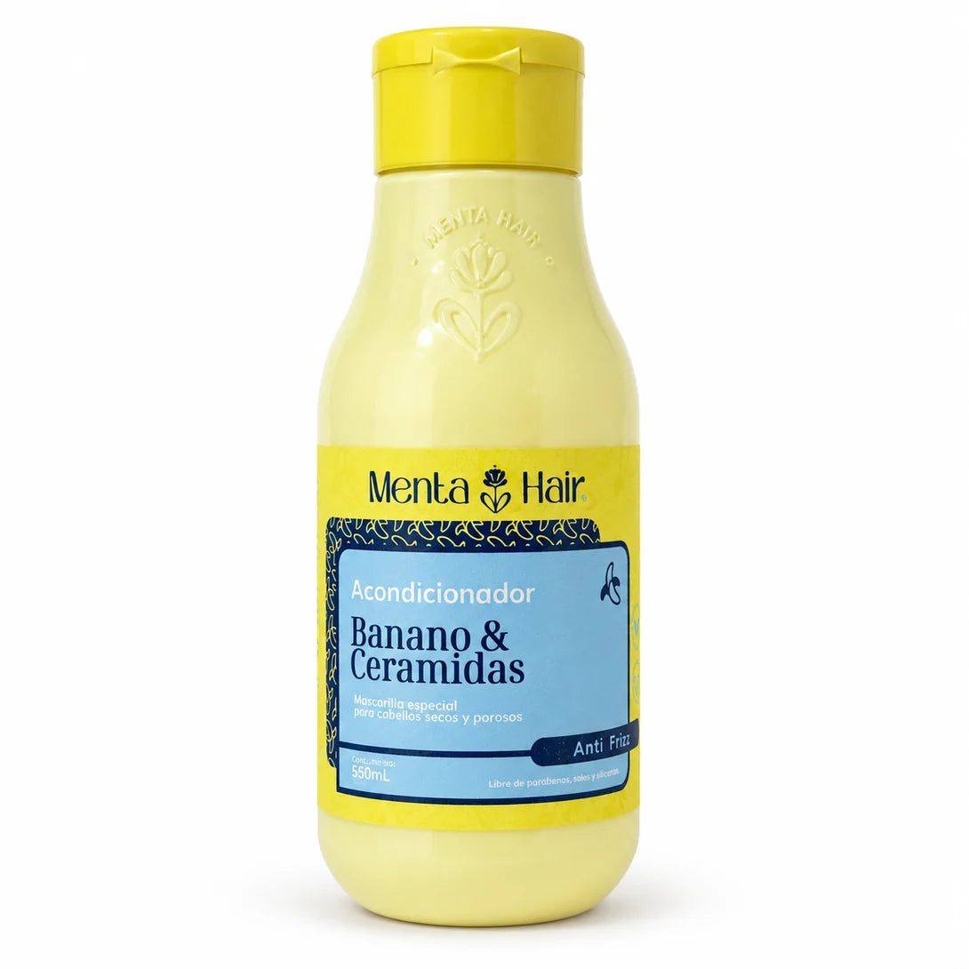 ACOND MENTA HAIR X 550 ml BANANO Y CERAMIDAS