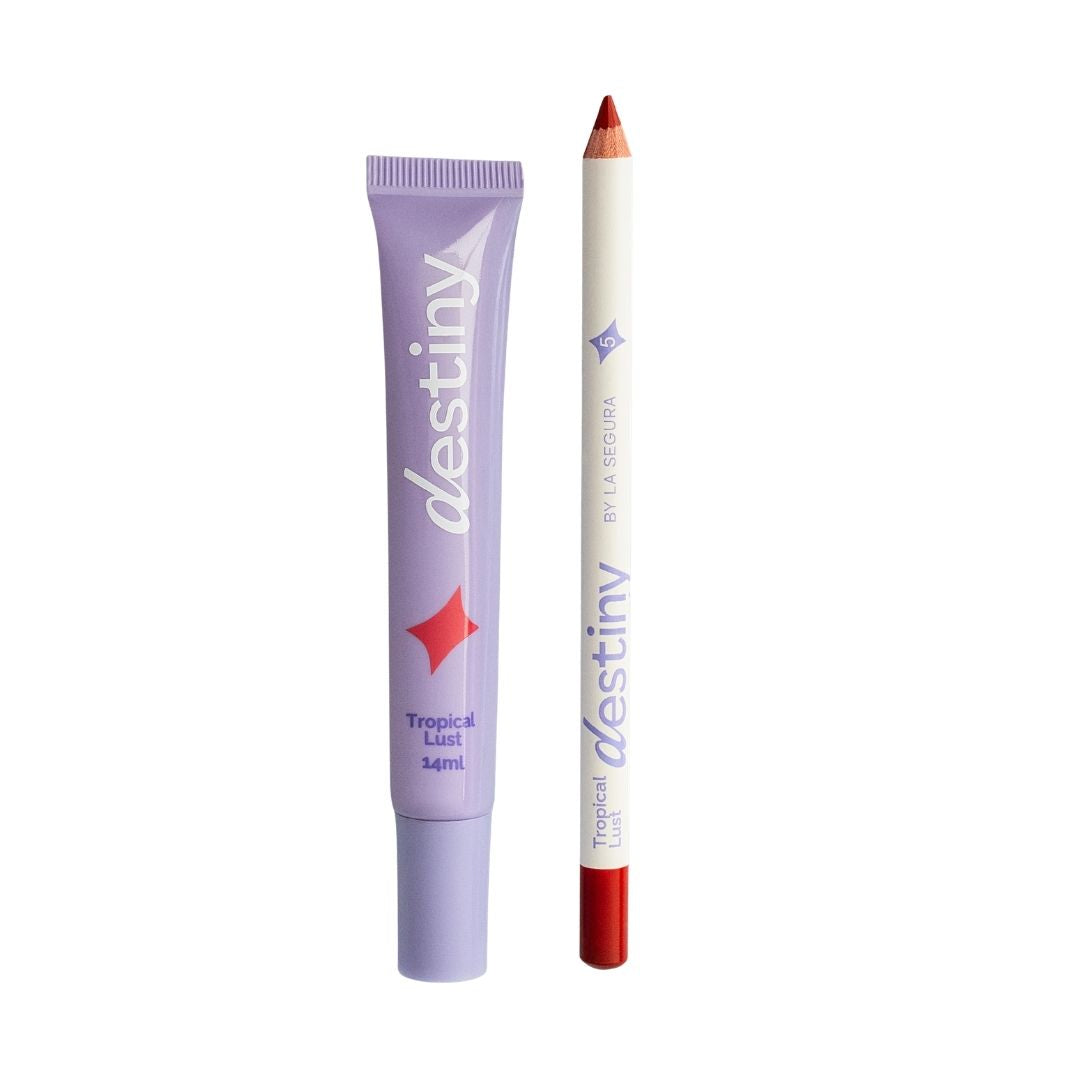DUO LIP GLOSS + LAPIZ DESTINY TROPICAL LUST 003-5