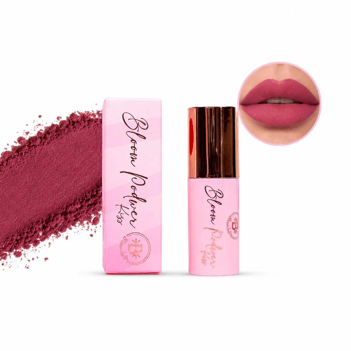 BRILLO LABIAL BLOOM PODWER KISS BL- BP00031 TONO 02 ROSE
