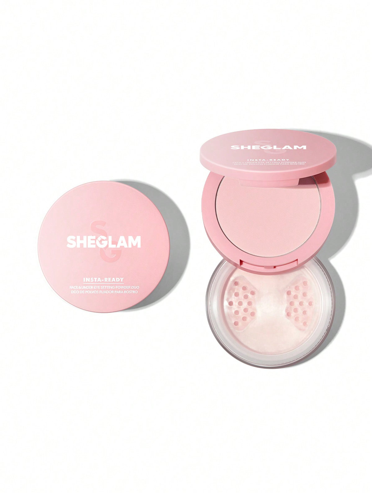 POLVO SUELTO Y COMPACTO SHEGLAM BUBBLEGOM ROSADO