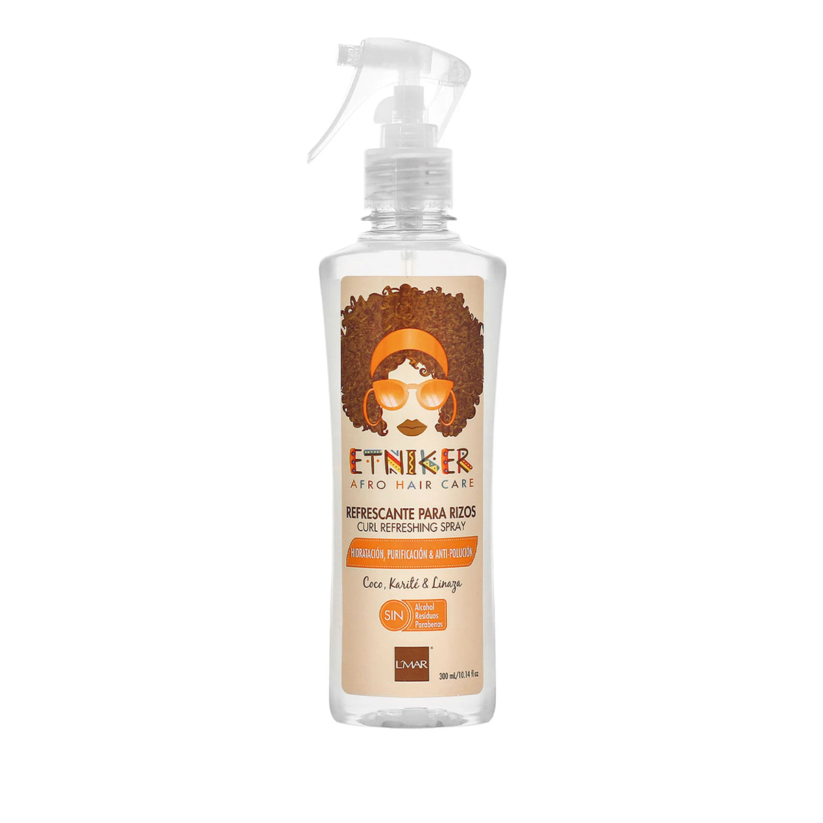 REFRESCANTE PARA RIZOS ETNIKER COCO Y KERATINA X 300 ml LMAR