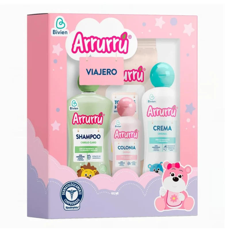 ESTUCHE ARRURRU VIAJERO ROSADO