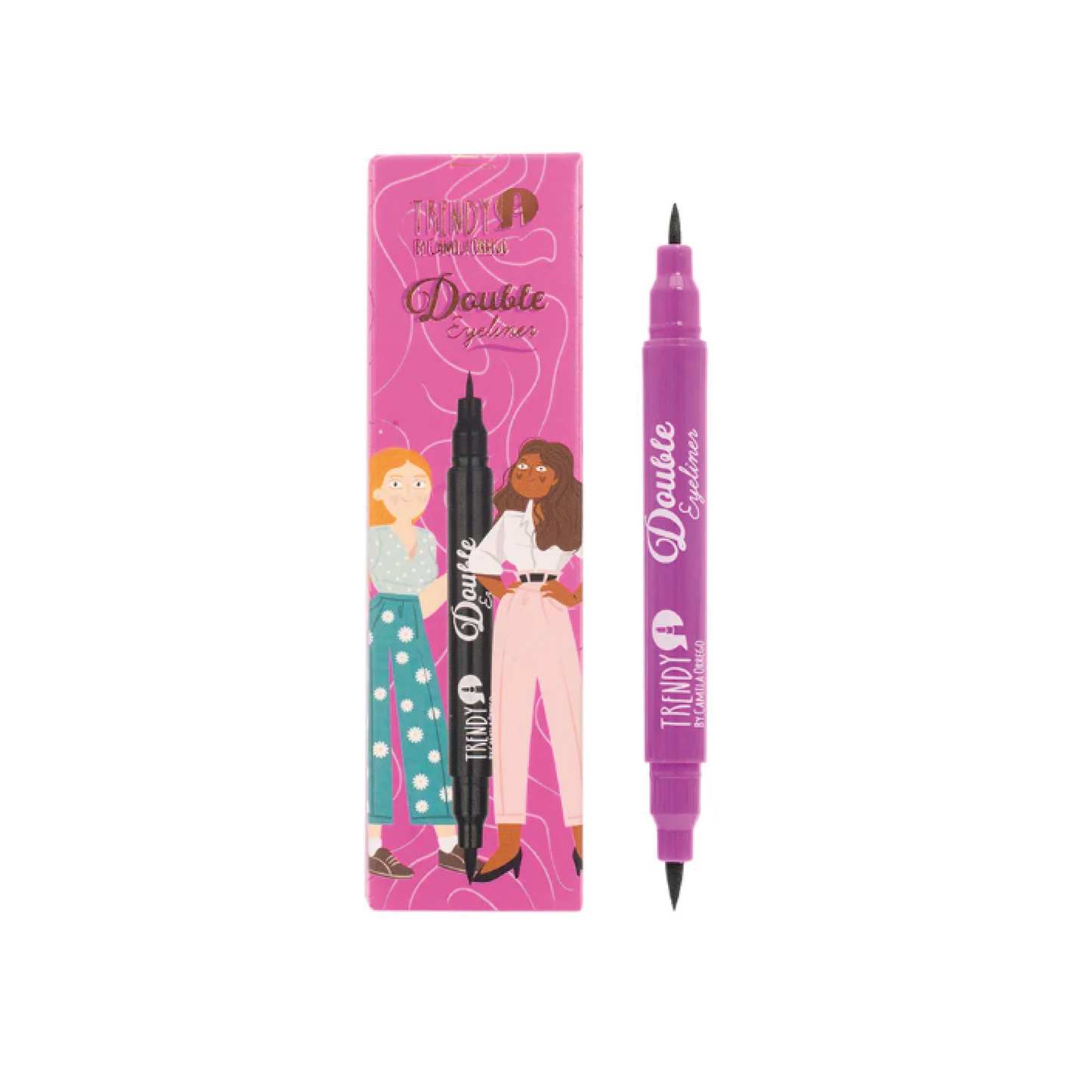 DELINEADOR PLUMON DOBLE TRENDY CAM02