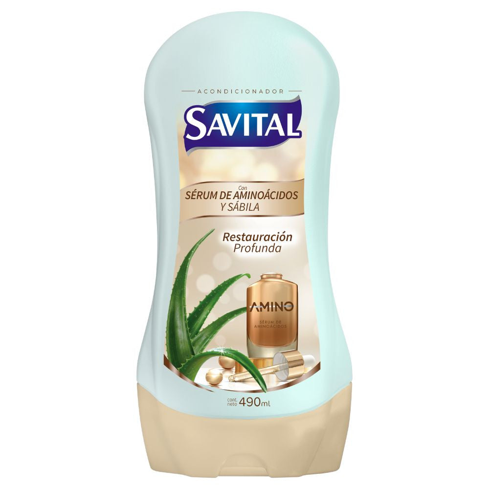 ACONDICIONADOR SAVITAL SERUM DE AMINOACIDOS X 490 ML