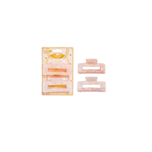 HAIR CLIP X 2 PCS RECTANGULAR TRENDY 2329