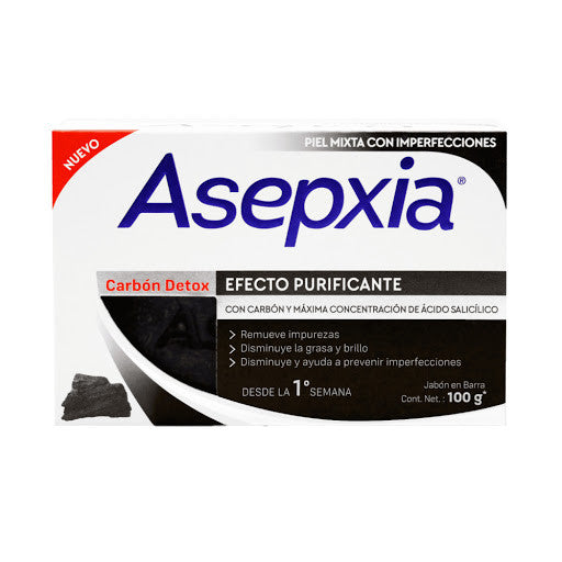 JABON ASEPXIA CARBON DETOX X 100 G