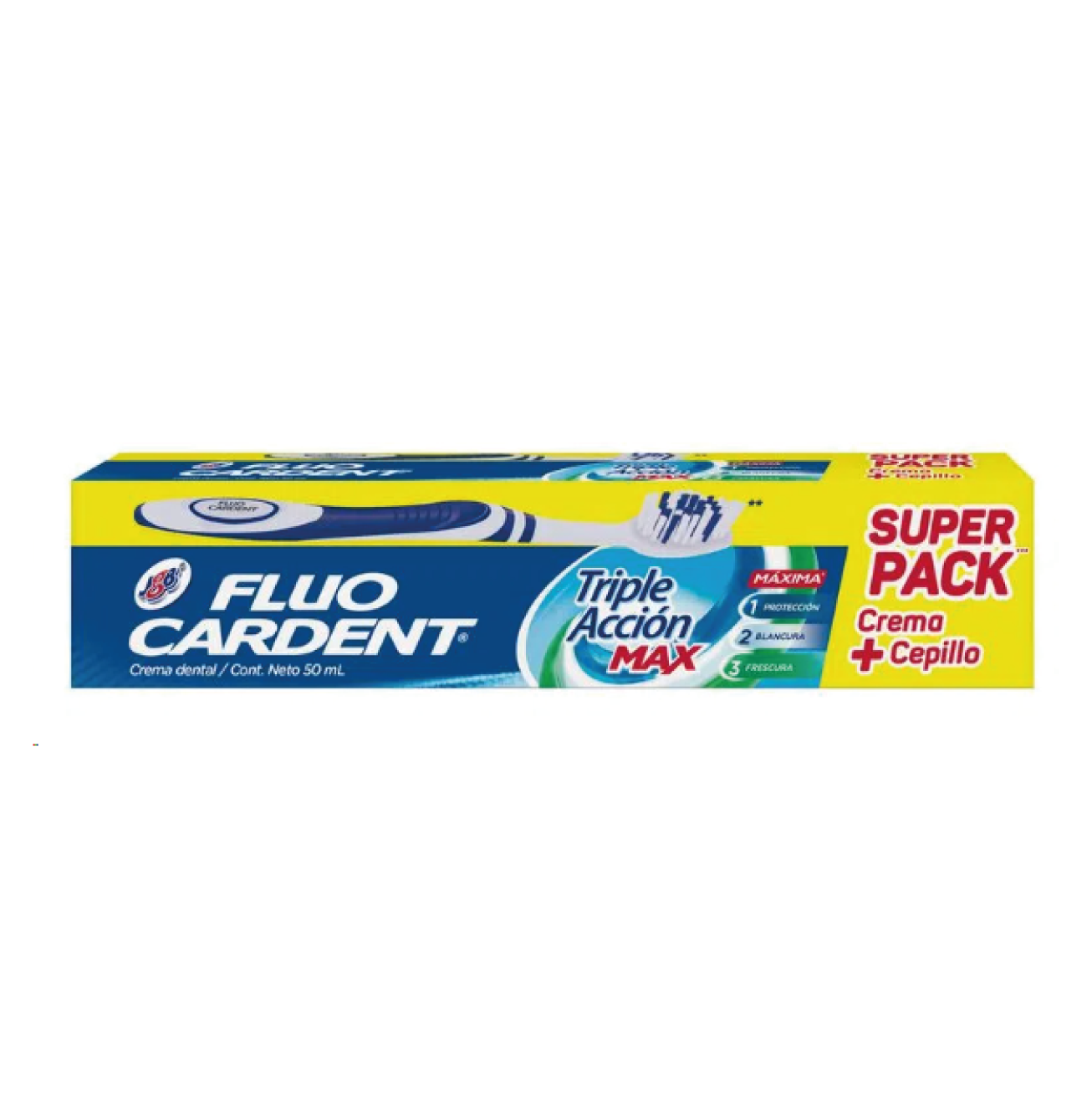 FLUO CARDENT + CEPILLO x 50