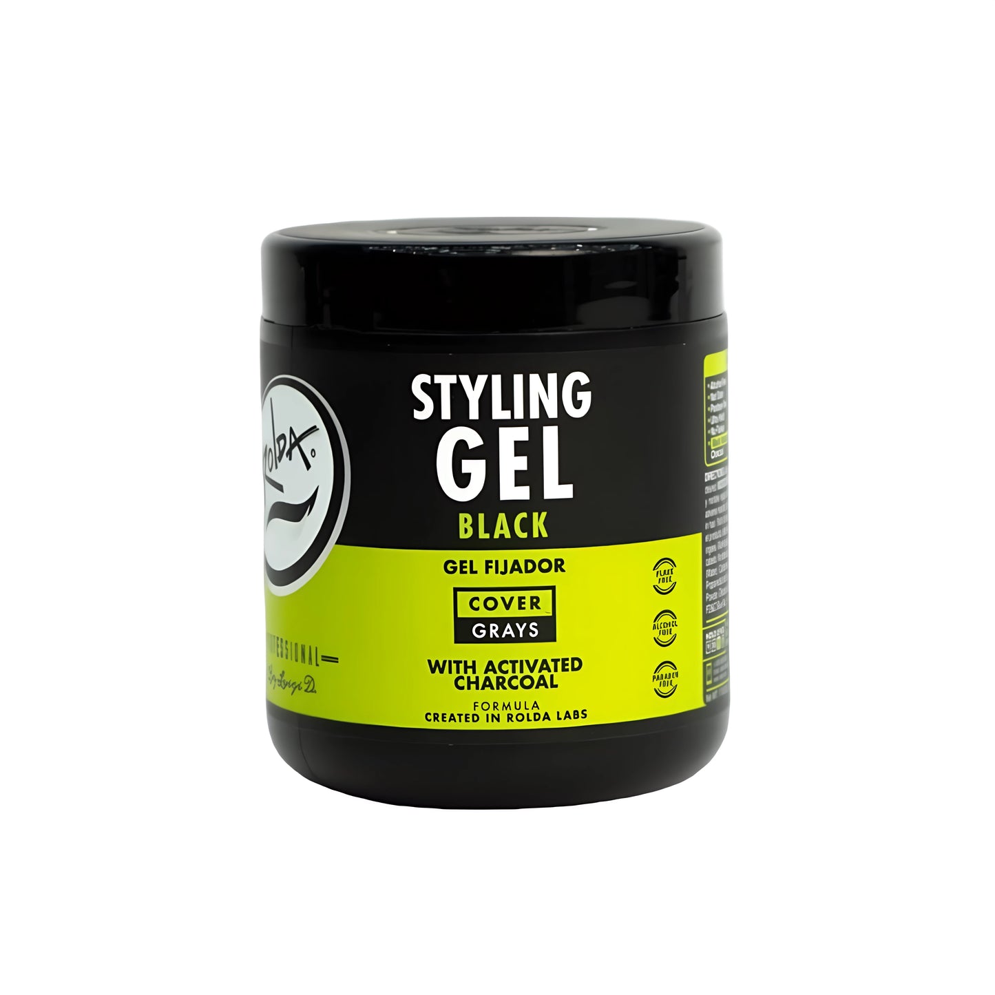 GEL FIJADOR STYLING ROLDA BLACK X 500 ml