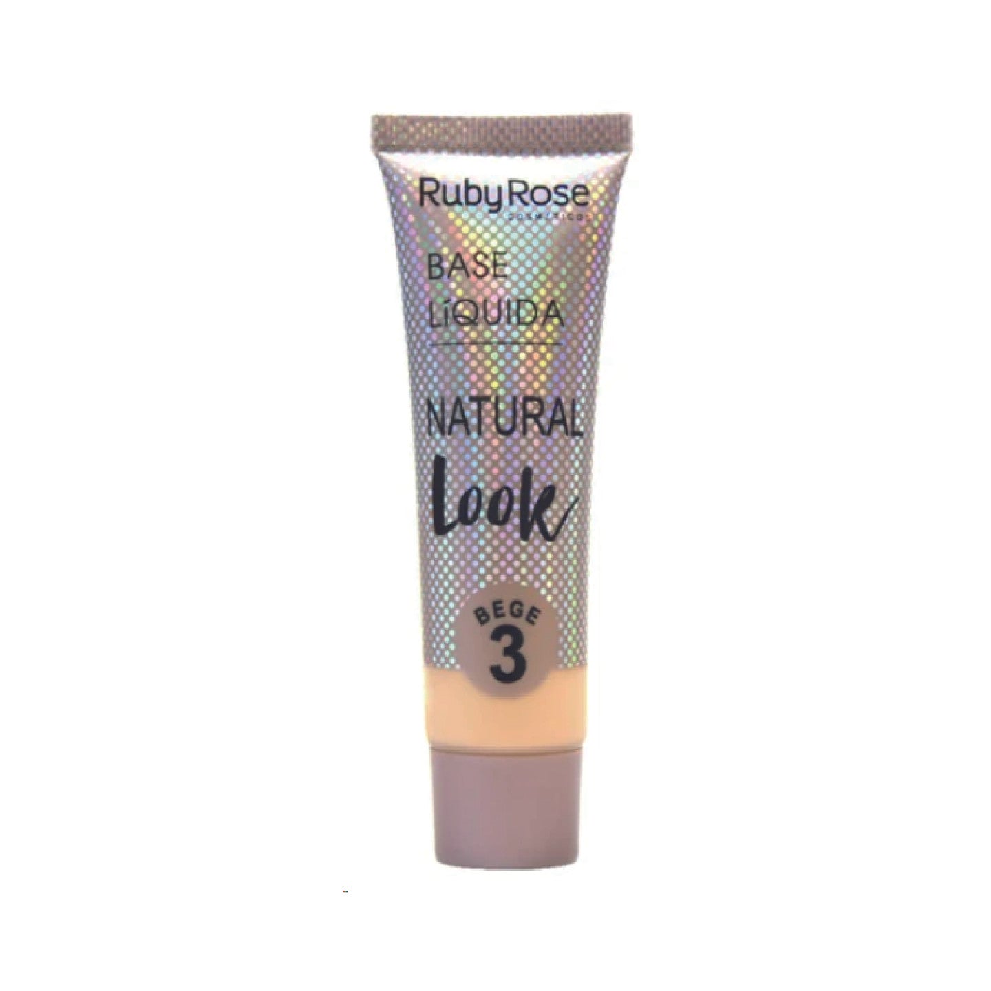 BASE LIQUIDA BEIGE 3 RUBY ROSE NATURAL LOOK HB-8056