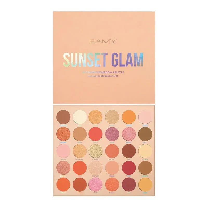 PALETA SOMBRAS X 30 SAMY SUNSET GLAM