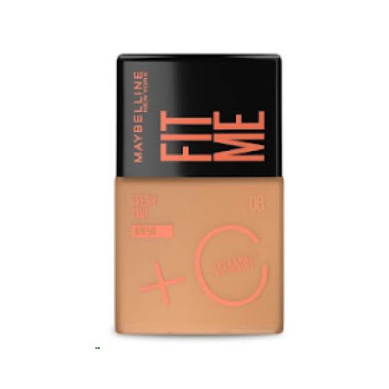 BASE LIQUIDA TONO 8 MAYBELLINE FIT ME + VITAMINA C