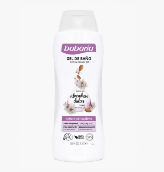 GEL BABARIA x 600 PARA DUCHA ALMENDRAS