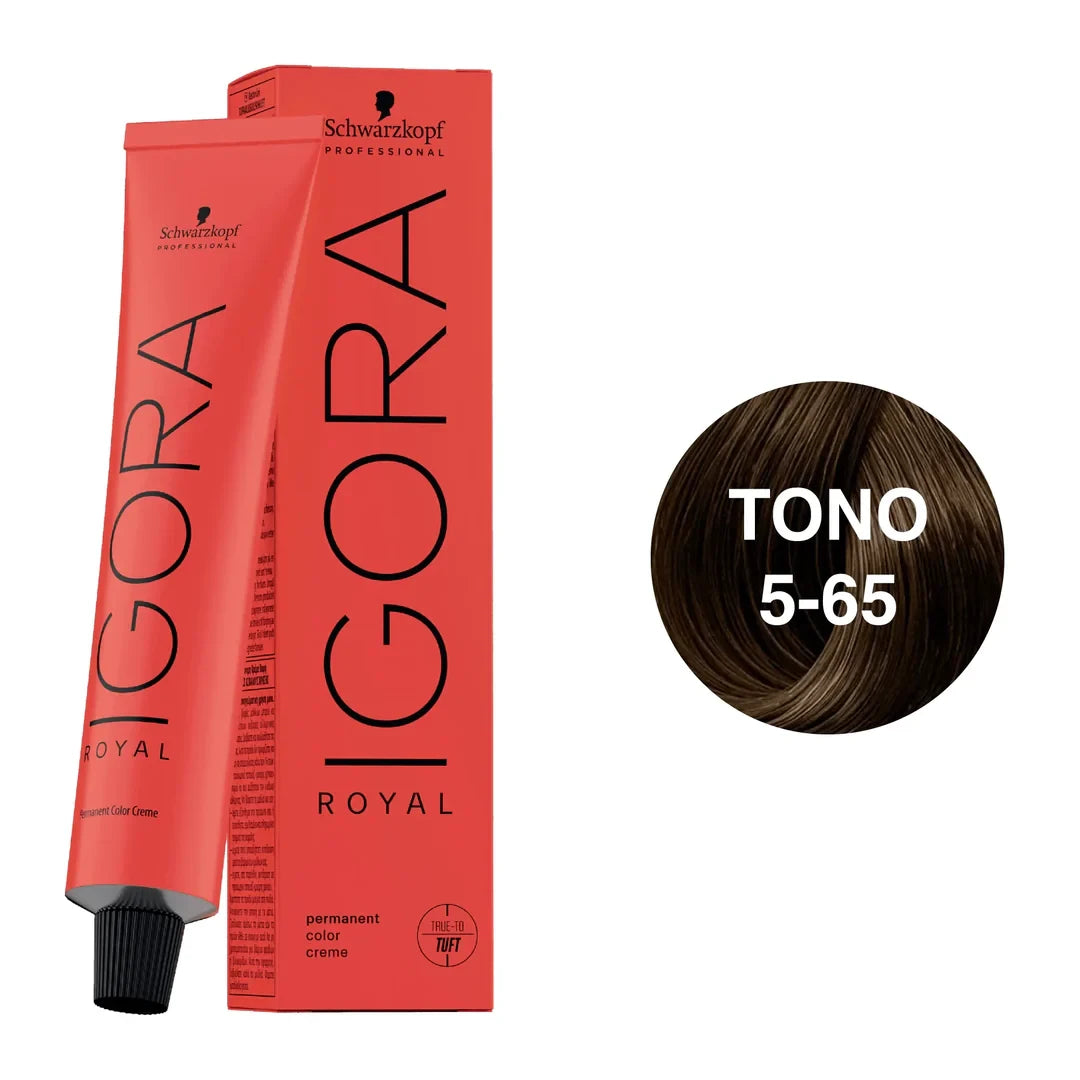 TINTURA IGORA ROYAL CASTAÑO CLARO CHOCOLATE DORADO 5-65
