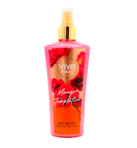 SPLASH ESCARCHADO MANGO TEMPTATION VIVE BEAUTY X 250