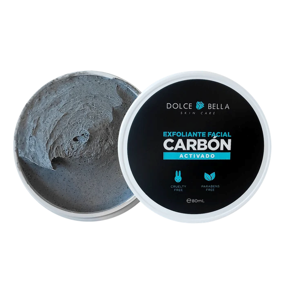 EXFOLIANTE FACIAL DOLCE BELLA X 80 g CARBON ACTIVADO