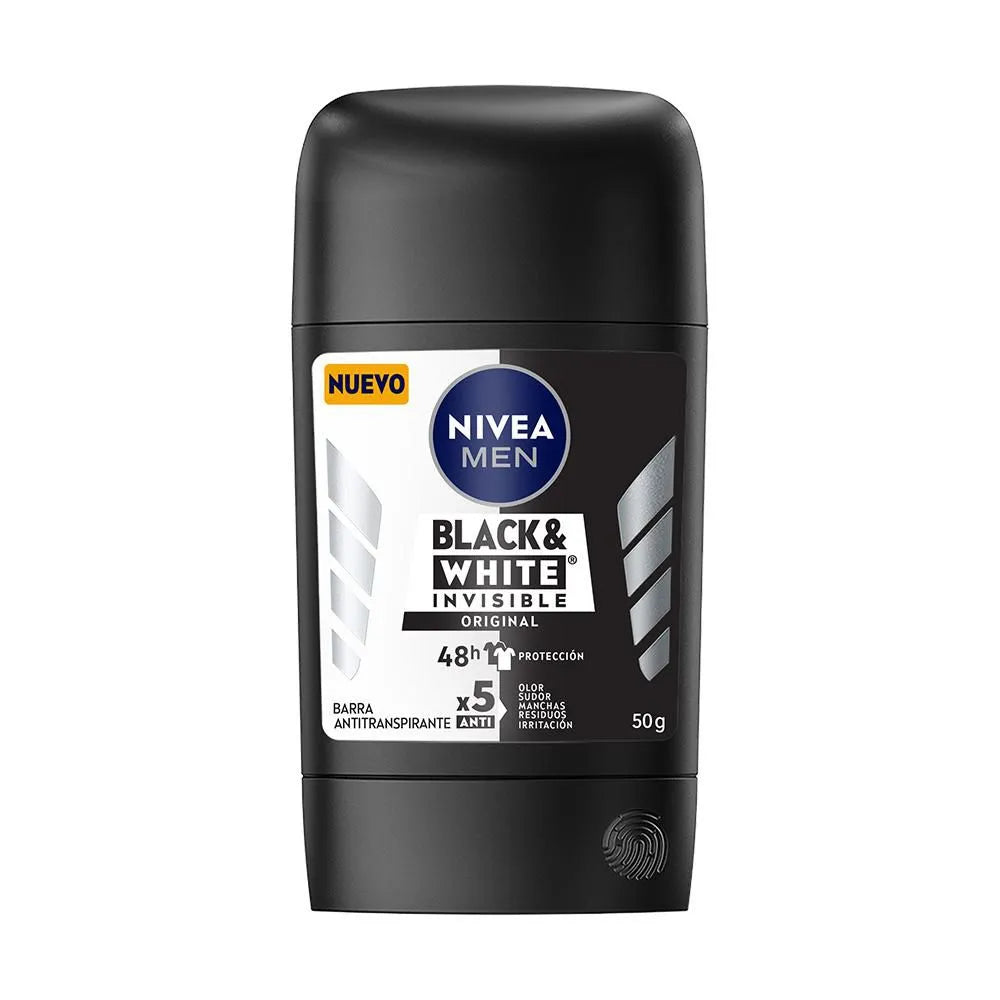 DESODORANTE NIVEA BARRA HOMBRE B&W X 150