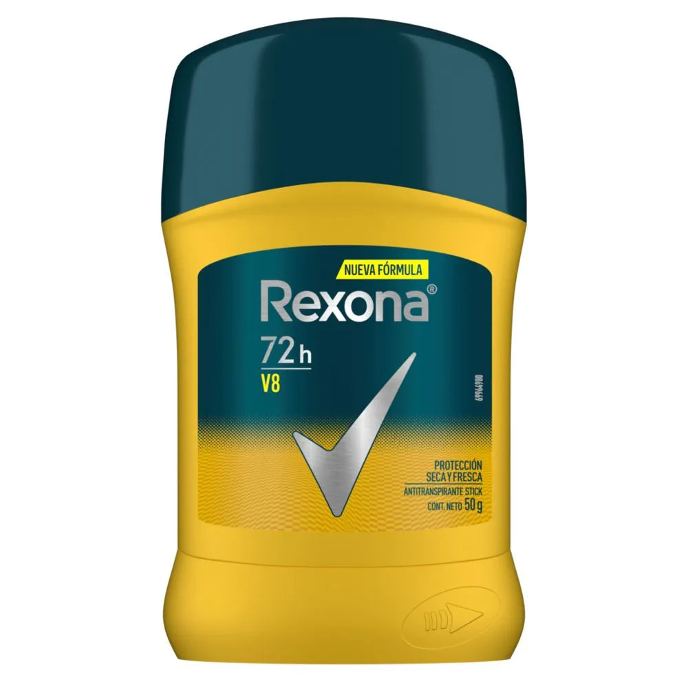 DESODORANTE REXONA BARRA MEN V8 x50