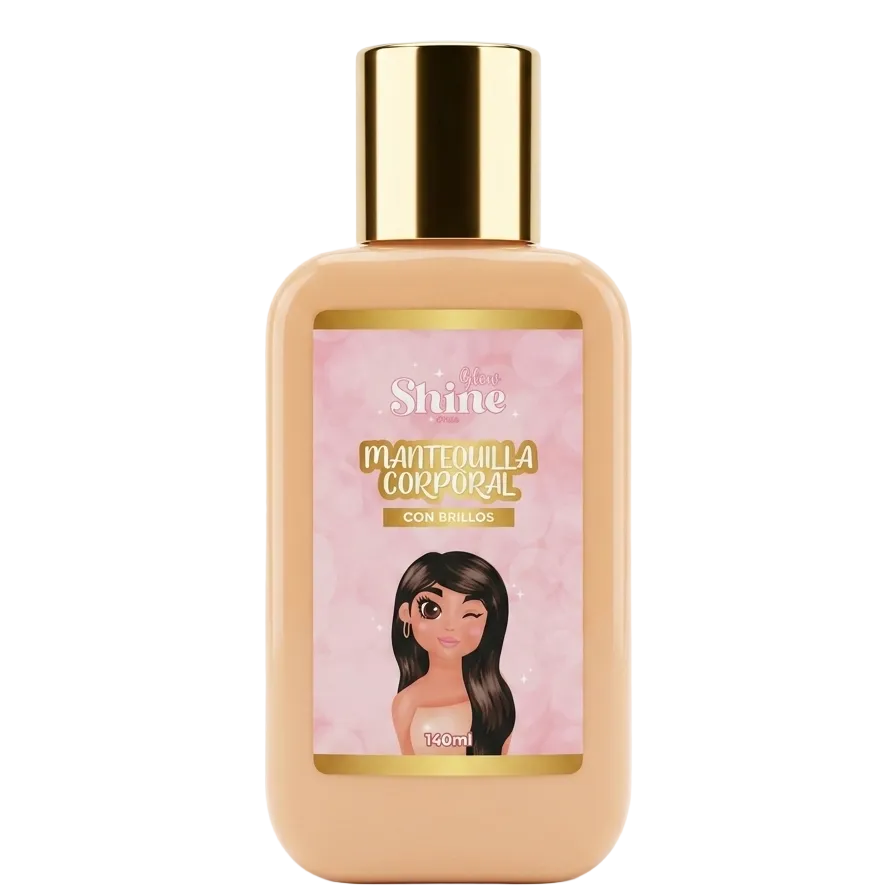 MANTEQUILLA CORPORAL GLOW SHINE* X 100 ml - DORADO