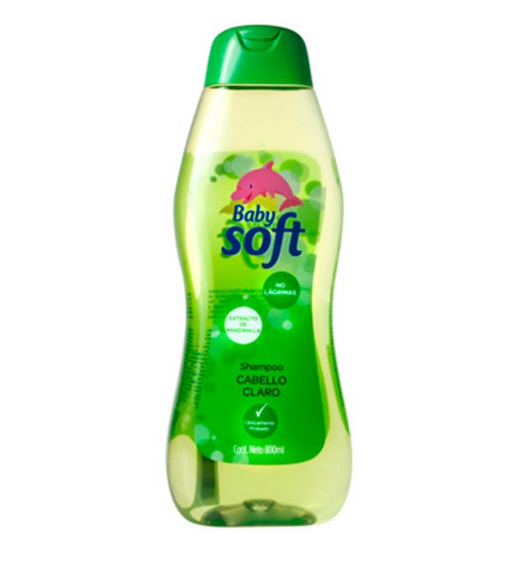 SHAMPOO BABY SOFT CABELLO CLARO x 800