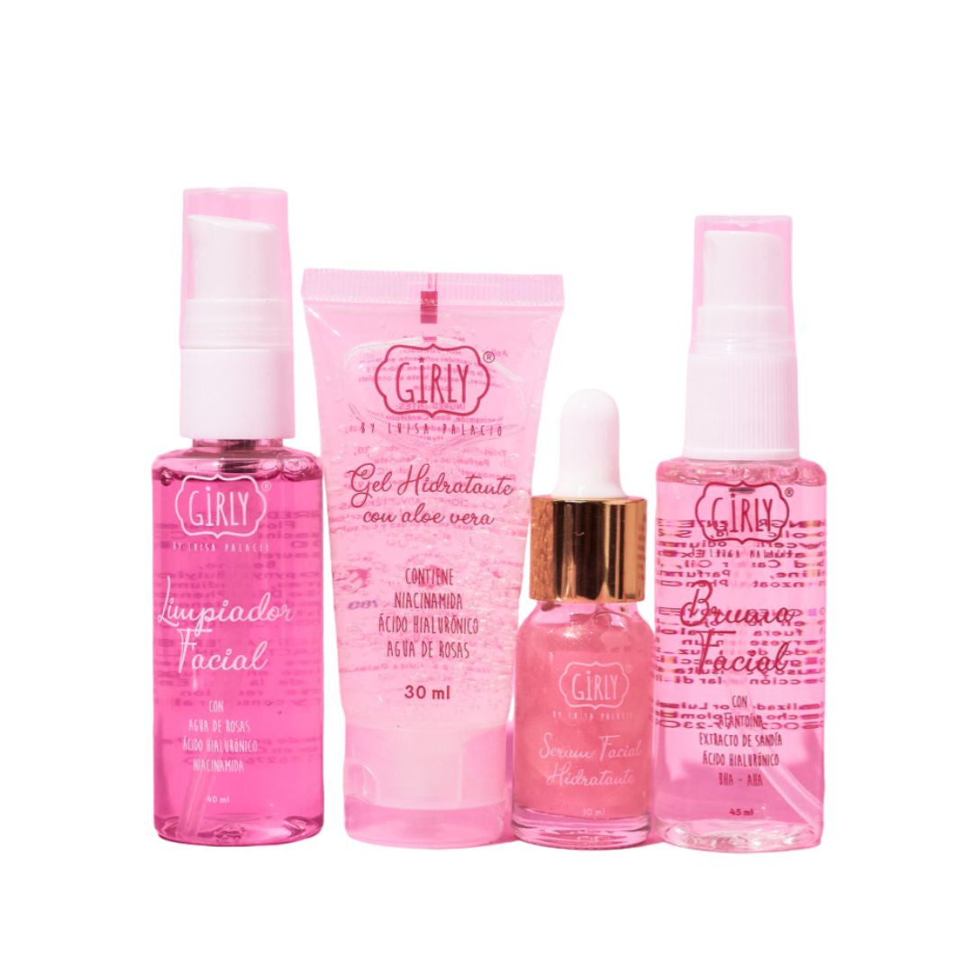 KIT VIAJERO GIRLY X 4 + ESTUCHE