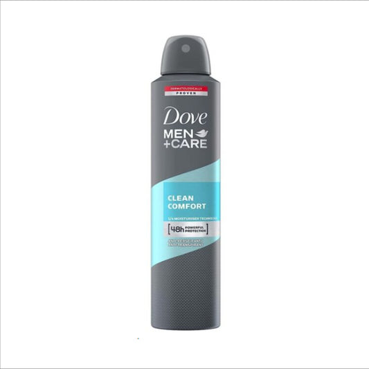 DESODORANTE DOVE AEROSOL CLEAN CONFORT MEN X 250