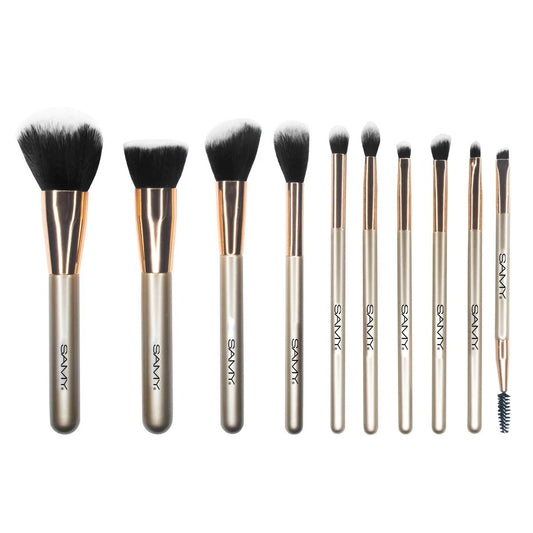 KIT DE BROCHAS X 10 SAMY GOLDEN GLAM