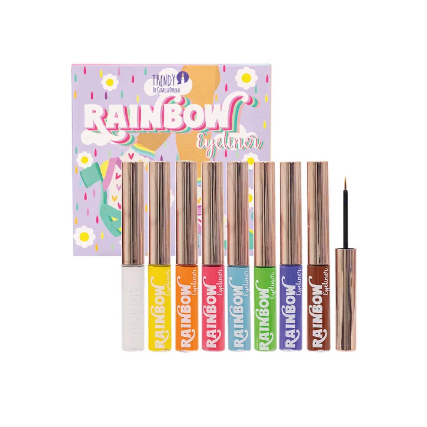 KIT DELINEADOR X 8 TRENDY RAINBOW RE15