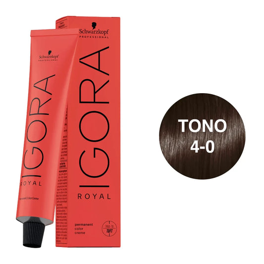 TINTURA IGORA ROYAL CASTAÑO MEDIO NATURAL 4-0