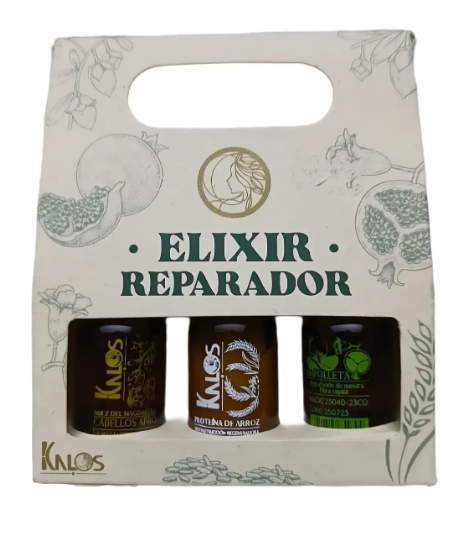 KIT AMPOLLETA KALOS X 3 ELIXIR REPARADOR