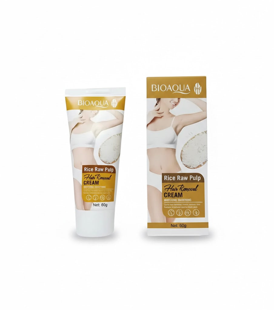 CREMA DEPILATORIA DE ARROZ BIOAQUA X 60 g BQY17987 -