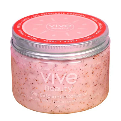 EXFOLIANTE VIVE BEAUTY CORPORAL X 350 ml  - FRESA