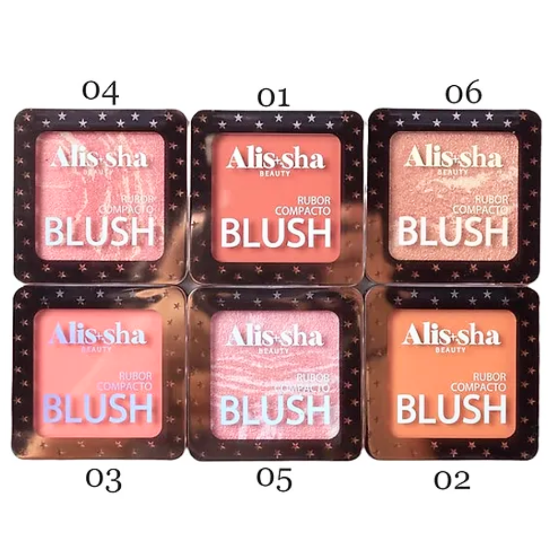 RUBOR COMPACTO ALISSHA SATINADO - TONO 04 ALISS05