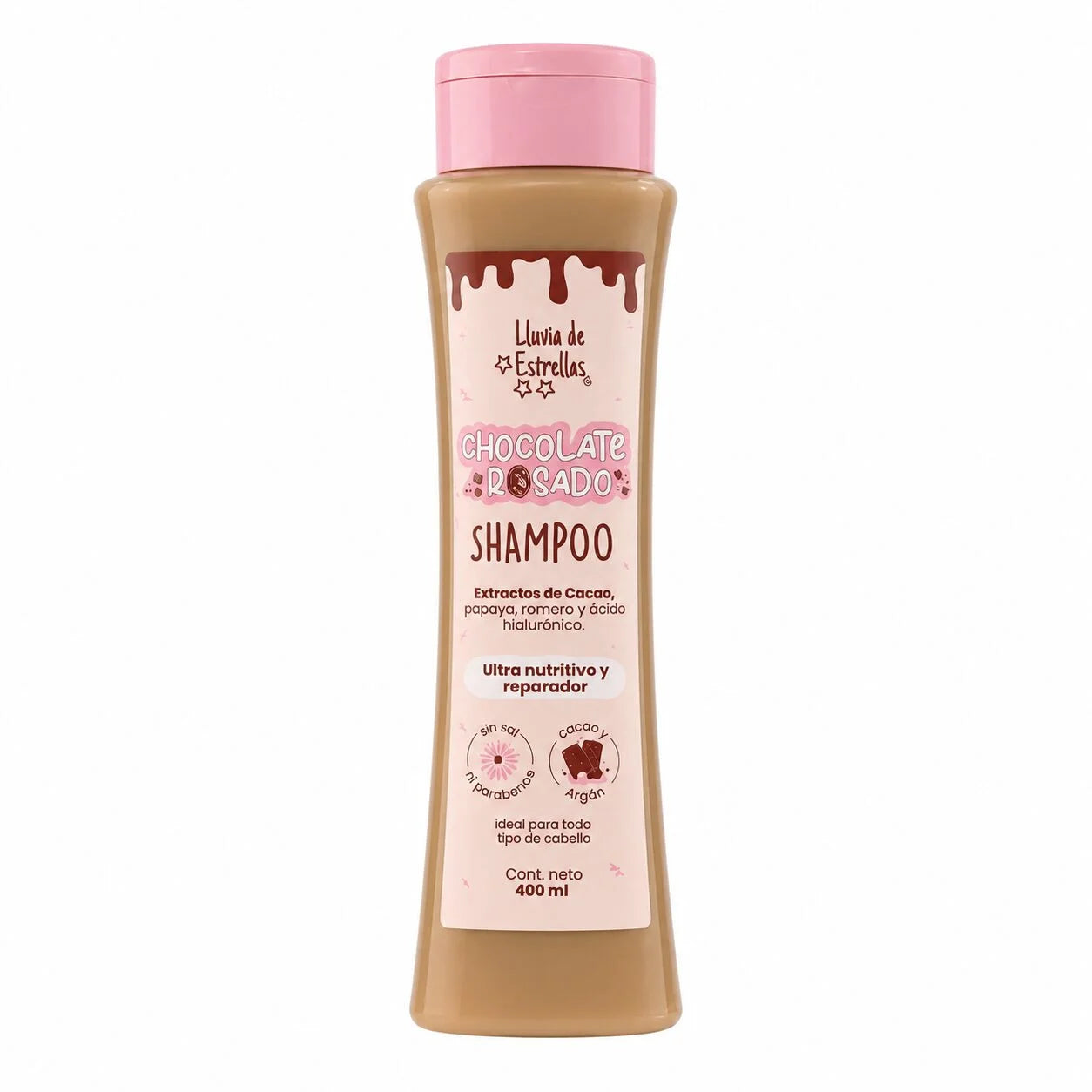 SH LLUVIA DE ESTRELLAS X 400 ml CHOCOLATE ROSADO