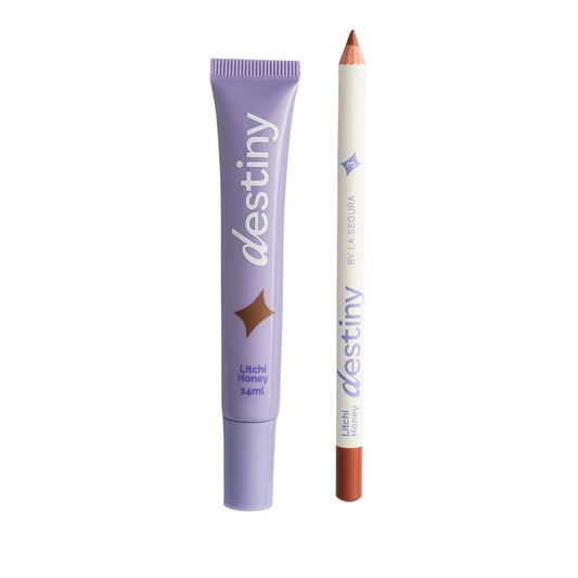DUO LIP GLOSS + LAPIZ DESTINY LITCHI HONEY 003-3