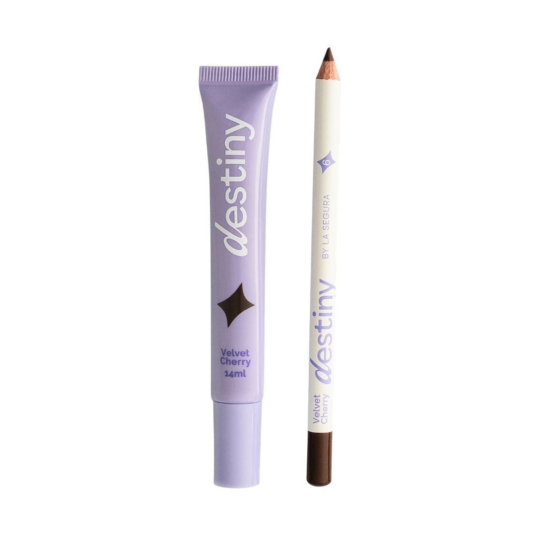 DUO LIP GLOSS + LAPIZ DESTINY VALET CHERRY 003-6