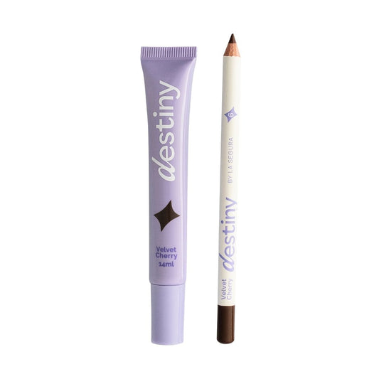 DUO LIP GLOSS + LAPIZ DESTINY VALET CHERRY 003-6
