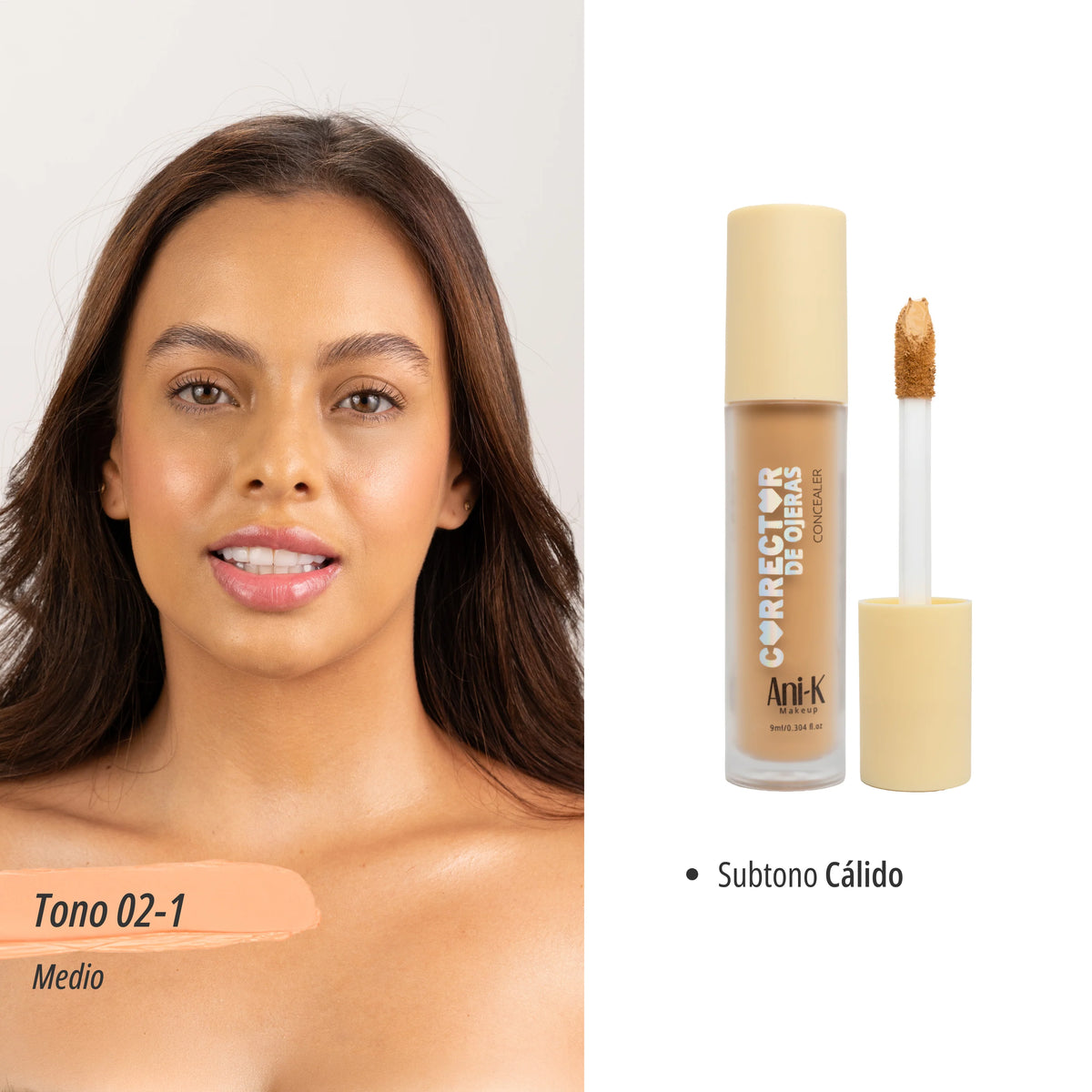 CORRECTOR LIQUIDO ANIK CONCEALER TONO 02-1  X 9 ml