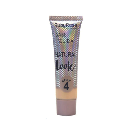 BASE LIQUIDA BEIGE 4 RUBY ROSE NATURAL LOOK HB-8057