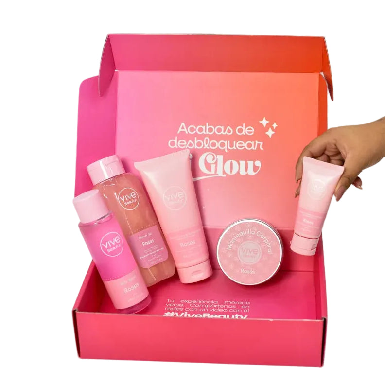 KIT BODYLICIOUS VIVE BEAUTY ROSES X 5 PCS
