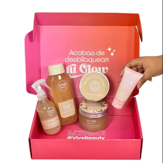 KIT BODYLICIOUS VIVE BEAUTY COCONUT VAINILLA  X 5 PCS